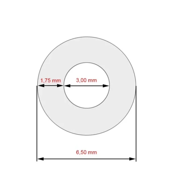 Silikonová hadice s tkaninou pro kávovary Nivona 3,00 mm x 1,75 mm x 285 mm